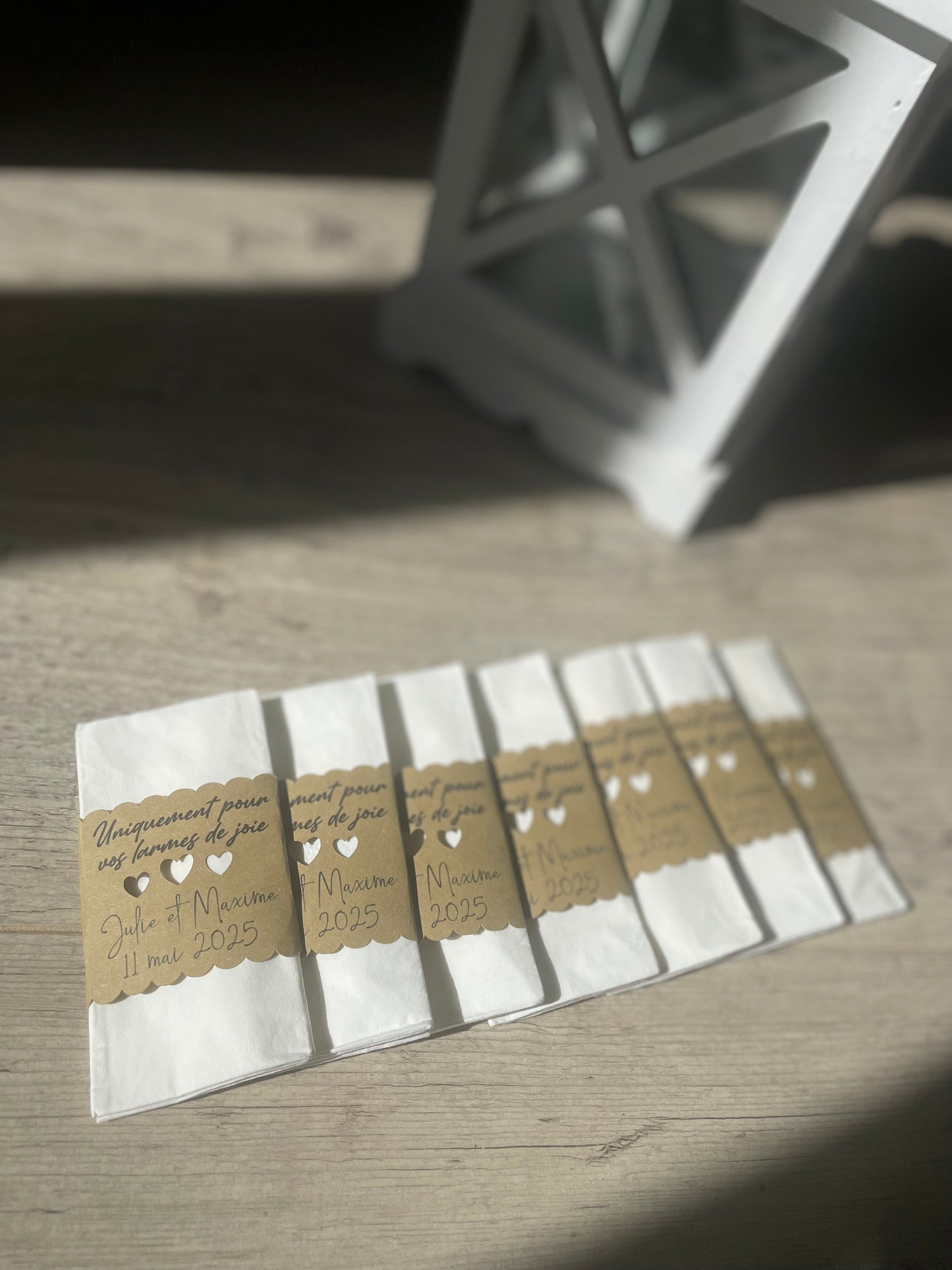 Mouchoirs MARIAGE (lot de 10 pièces)