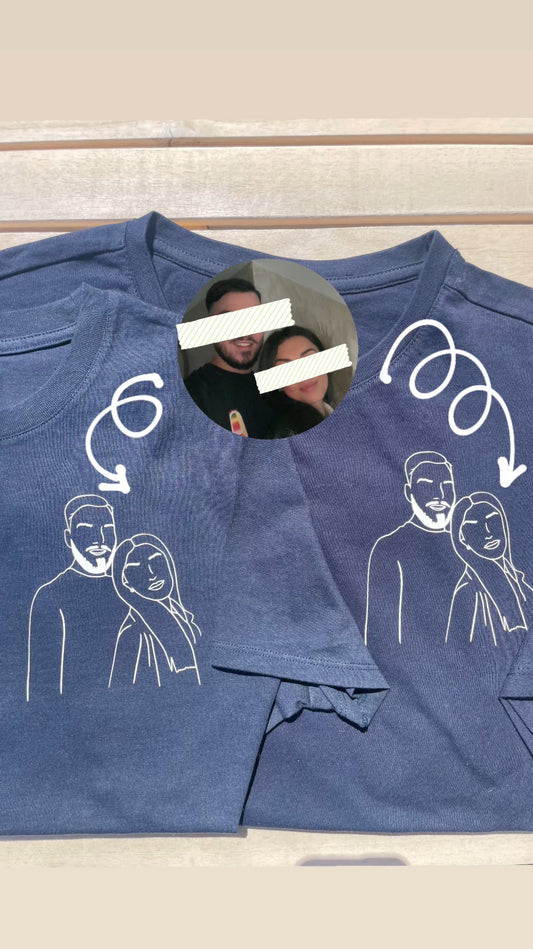 Tee-shirt LINE ART Femme