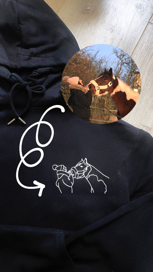 Sweat a Capuche LINE ART Unisexe