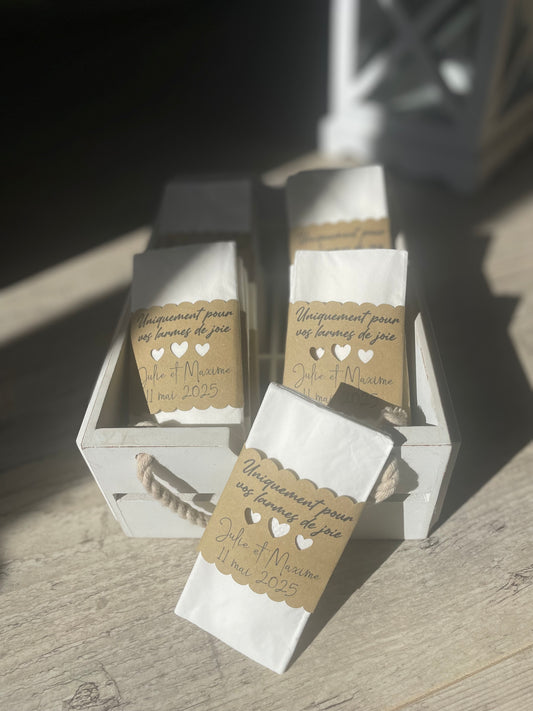 Mouchoirs MARIAGE (lot de 10 pièces)