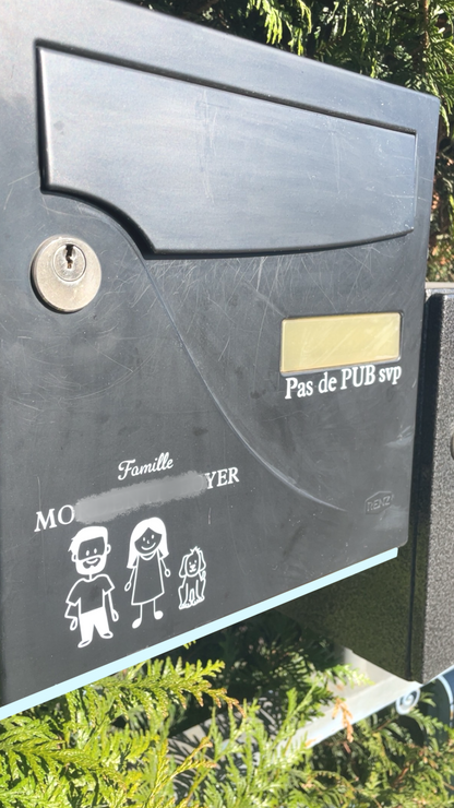 Stickers FAMILY boite aux lettres